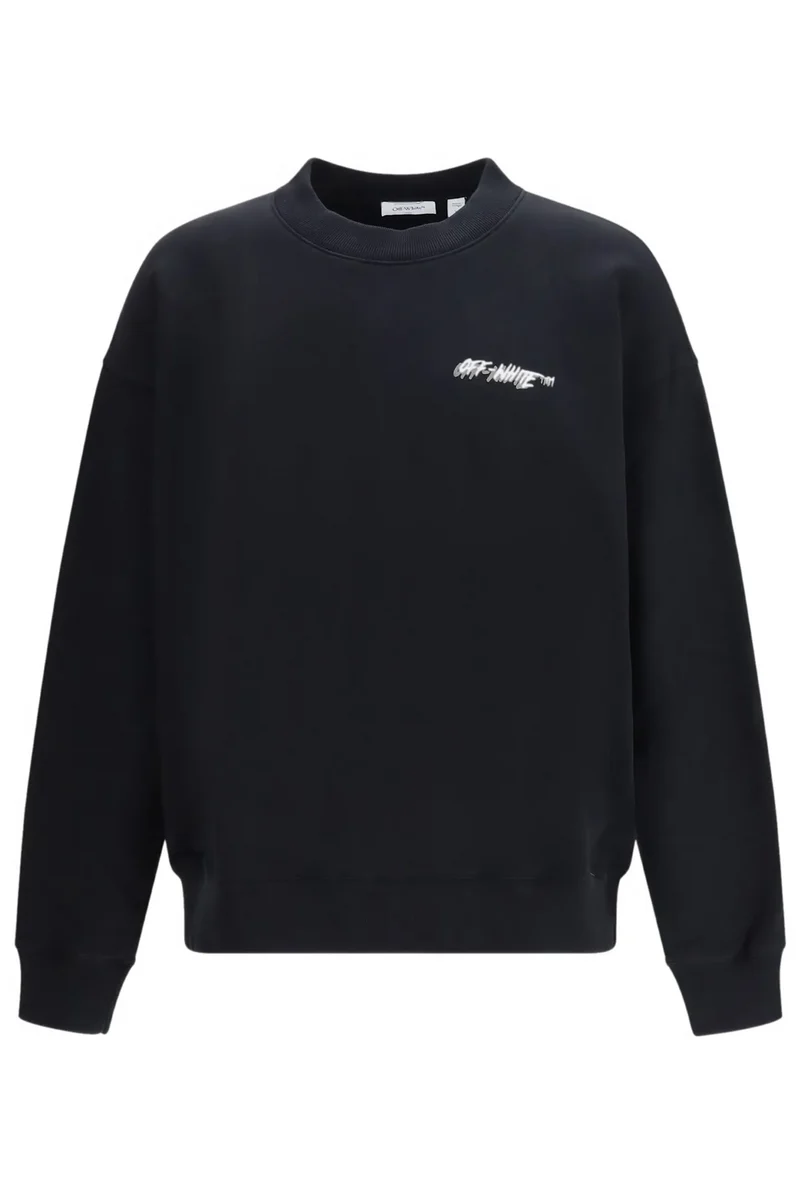 Off-White Herren Off Logo Skate Crewneck Schwarz
