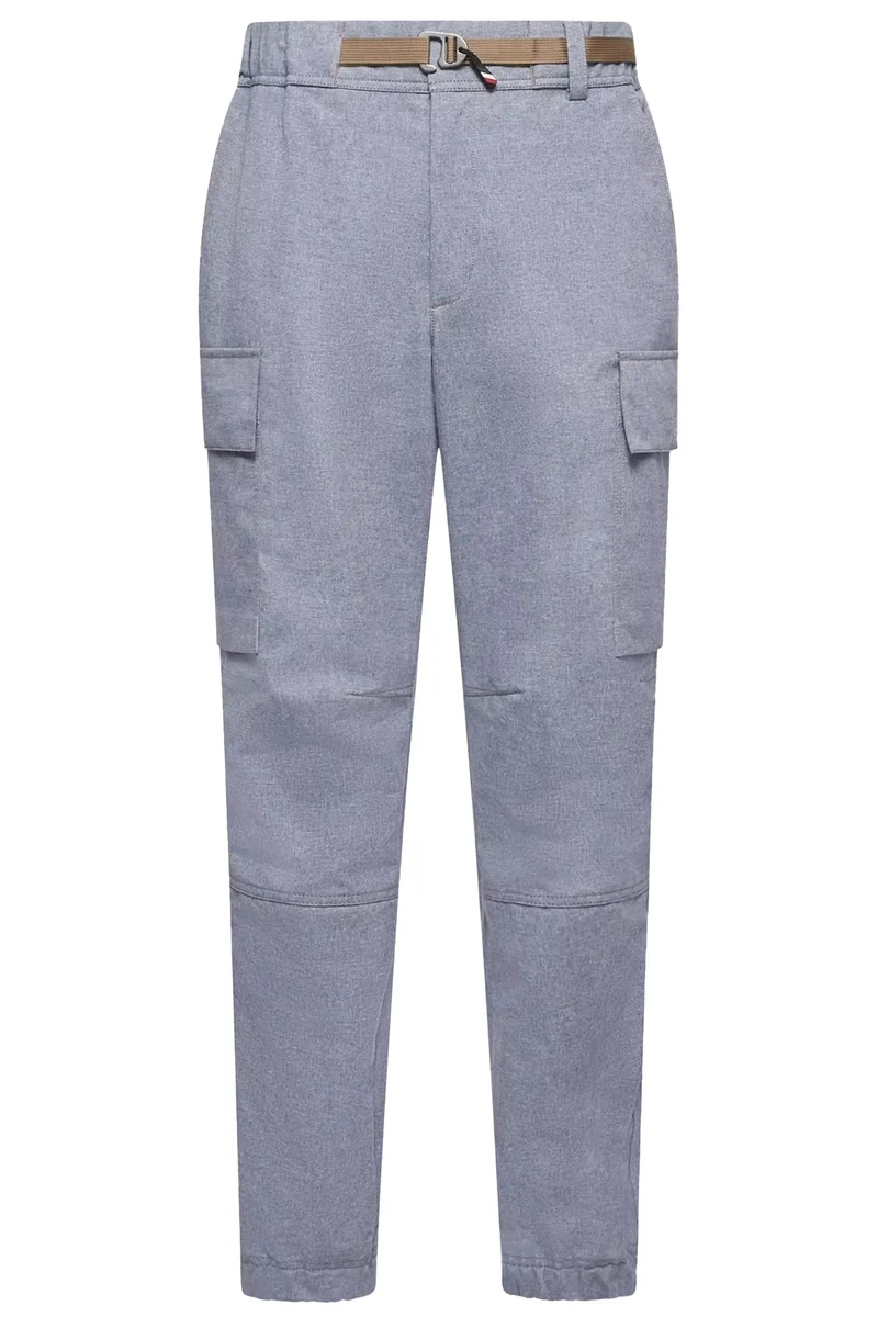 Moncler Grenoble Herren Hose aus Chambray Hellblau