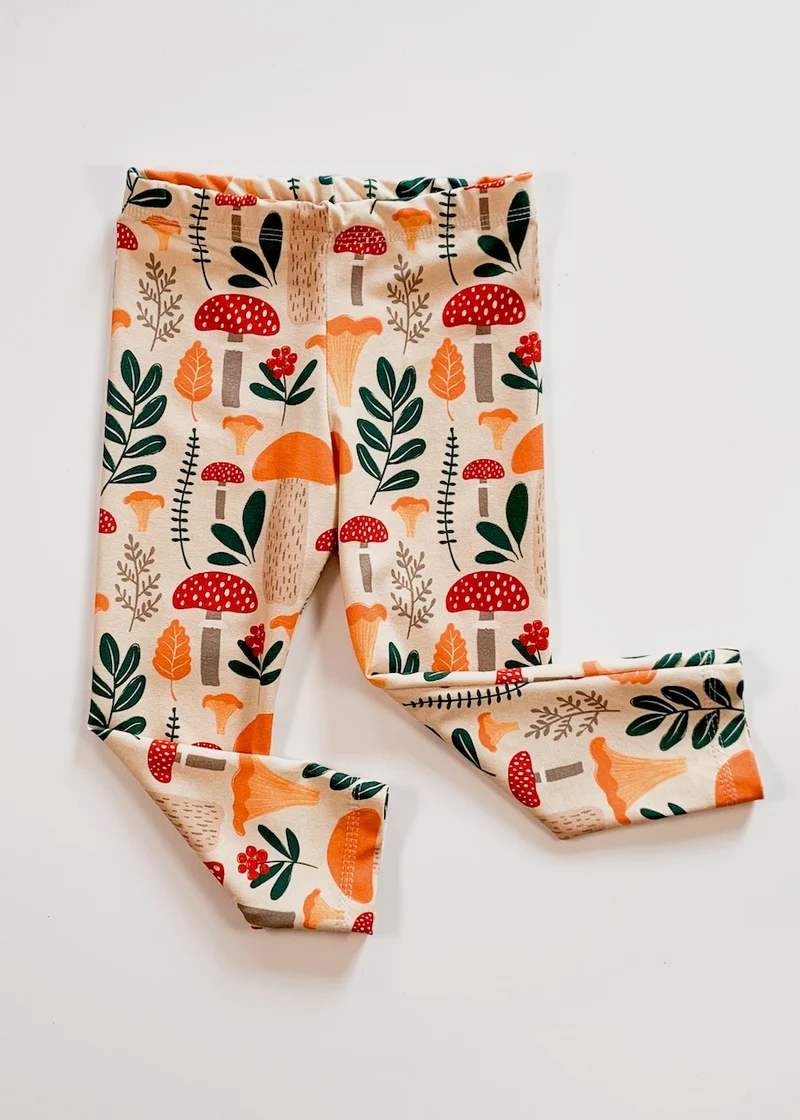 Leggings für Kinder (Herbst Pilze)