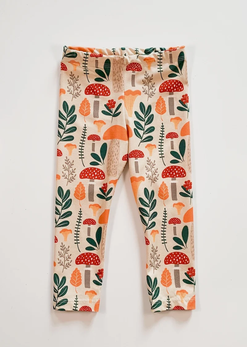 Leggings für Kinder (Herbst Pilze)
