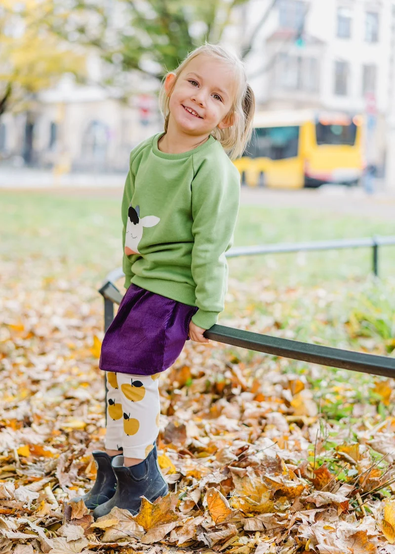 Leggings für Kinder (Äpfel Gelb)