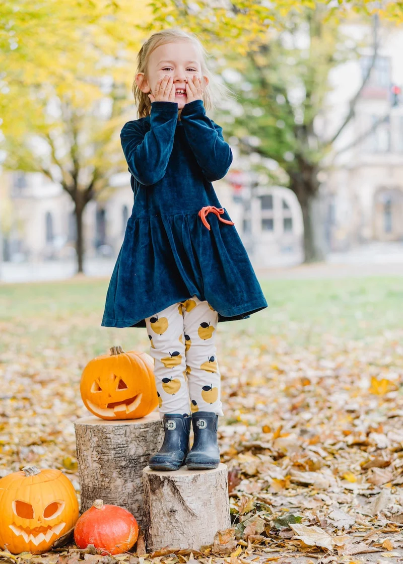Leggings für Kinder (Äpfel Gelb)