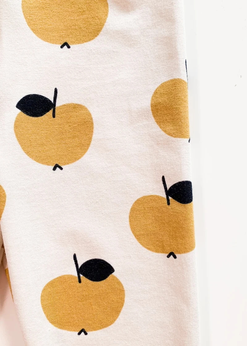 Leggings für Kinder (Äpfel Gelb)