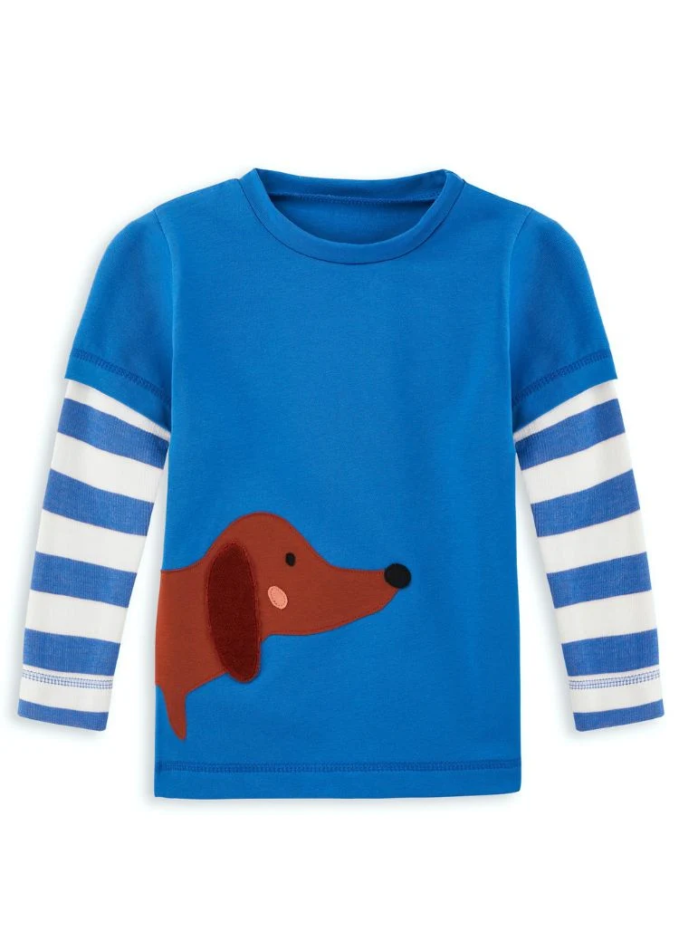 Langarmshirt Kinder Bio Baumwolle „Dackel“