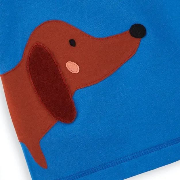 Langarmshirt Kinder Bio Baumwolle „Dackel“