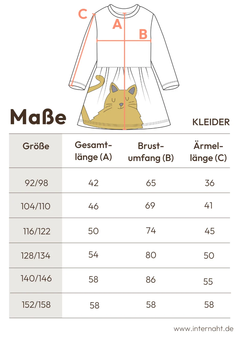 Mädchenkleid mit Giraffe