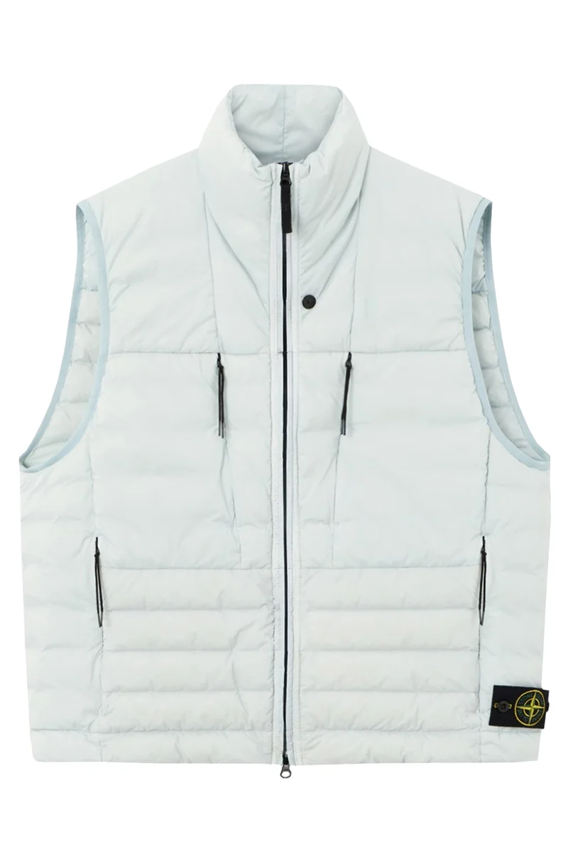 Stone Island Herren Daunenweste Himmelblau
