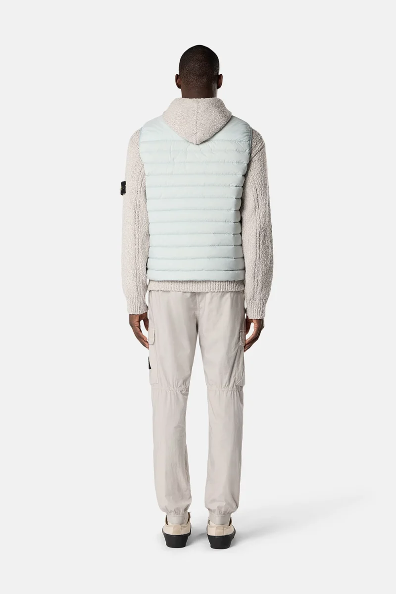 Stone Island Herren Daunenweste Himmelblau