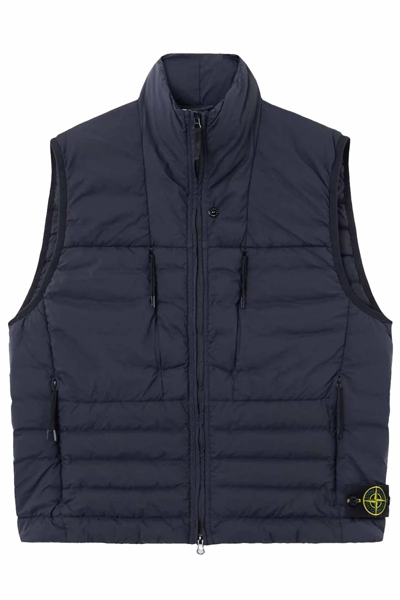 Stone Island Herren Daunenweste Navy