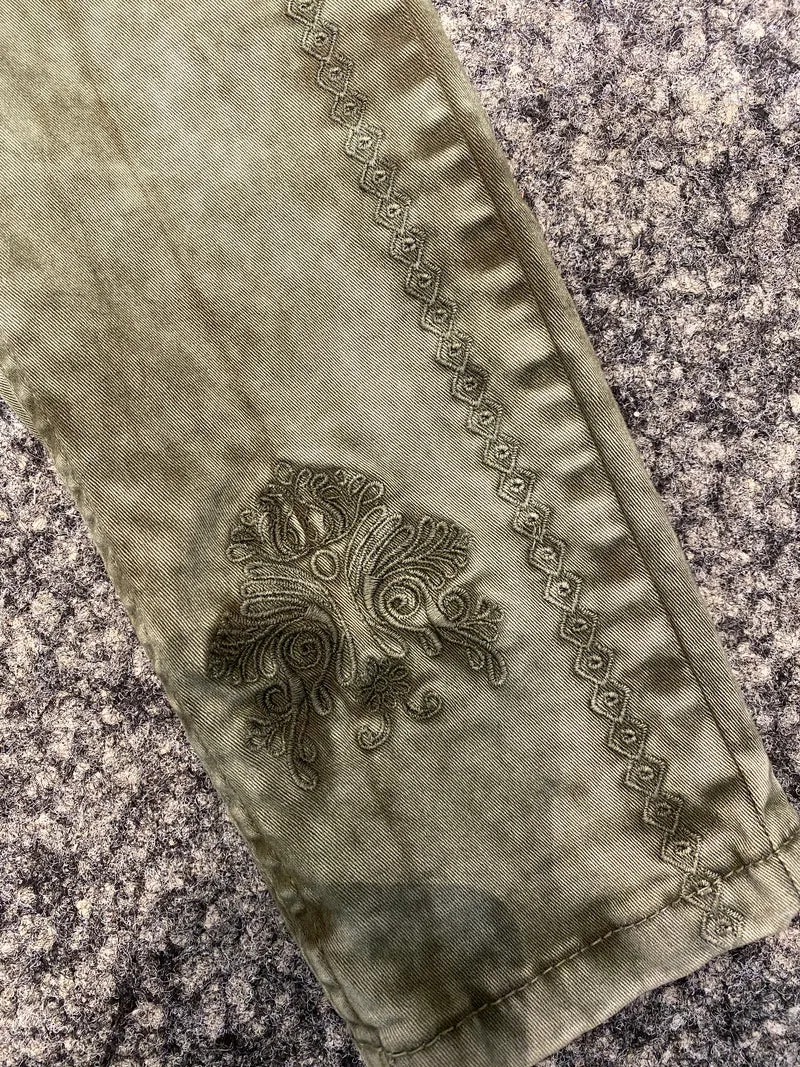 Stretchjeans Hangowear grün Hendrina lang