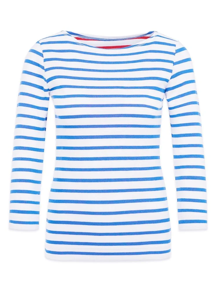 Ringelshirt blau-weiß für Damen