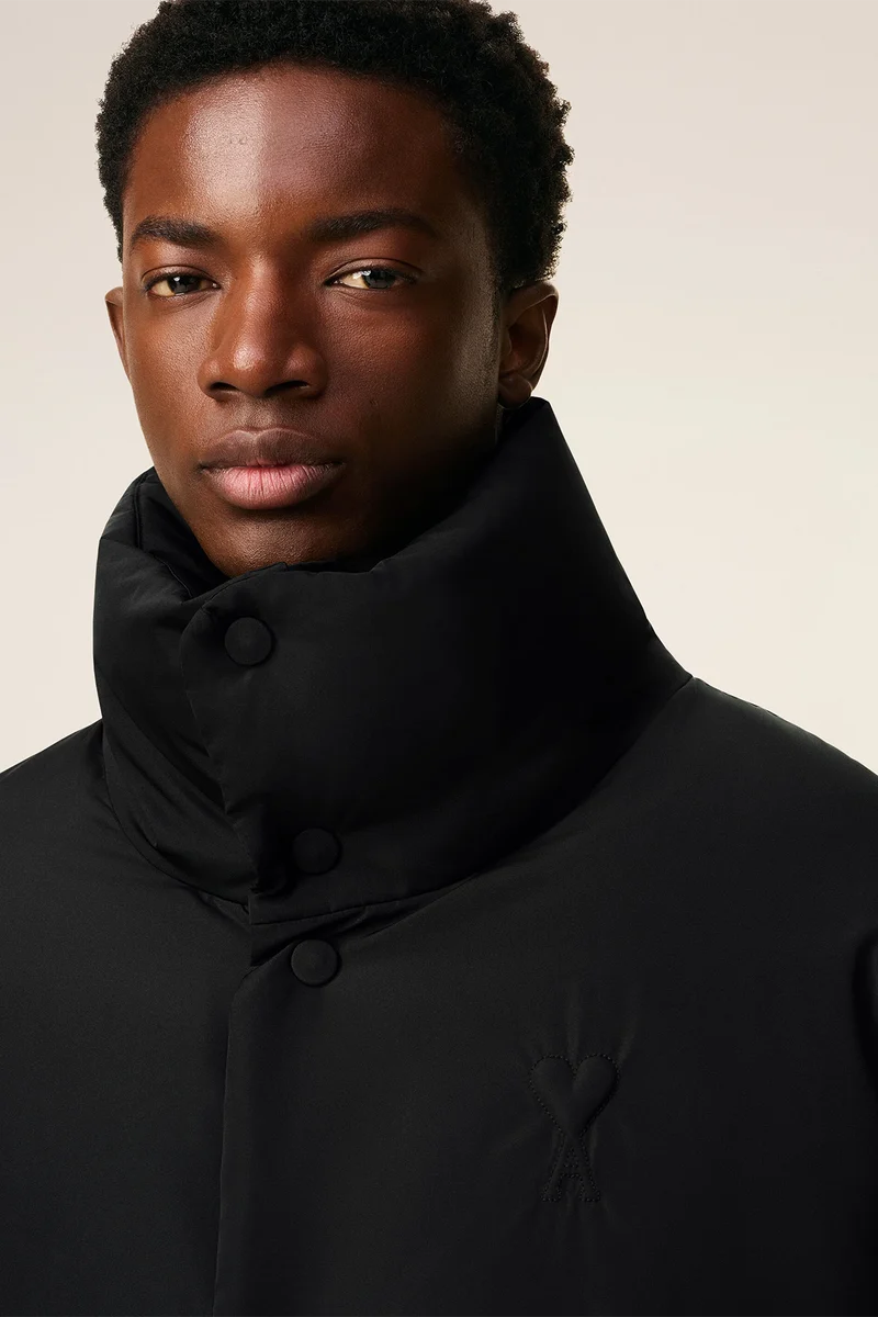 AMI Paris Herren Daunenjacke Schwarz