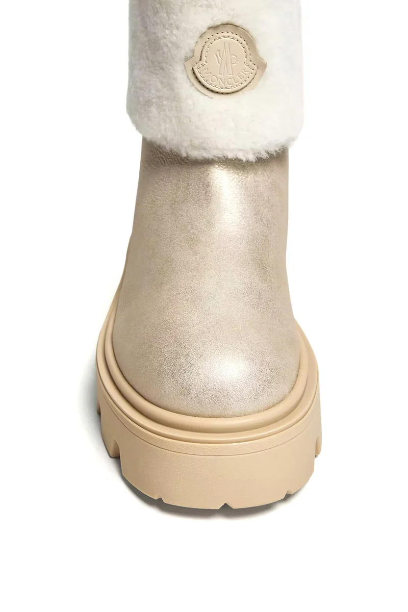 Moncler Damen Boot Aurea Mid Silber