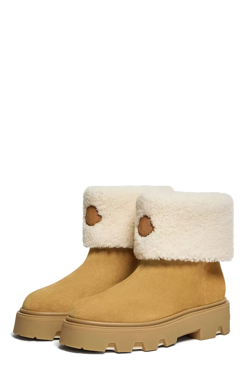 Moncler Damen Boot Aurea Mid Camel-Beige