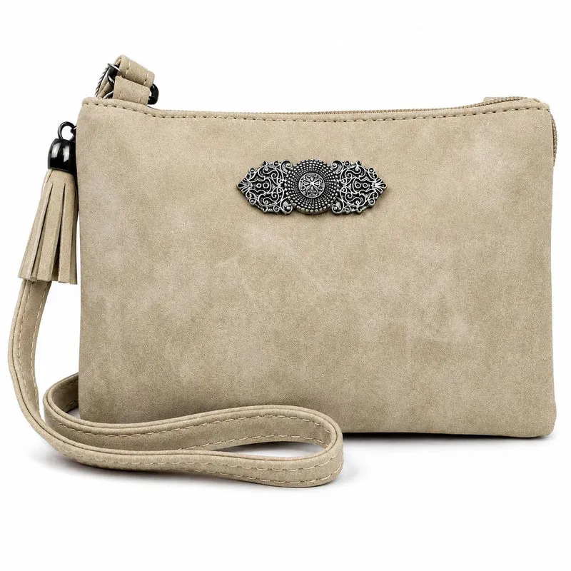 Trachten Handtasche "Sofia" - Dirndl Umhängetasche | Beige
