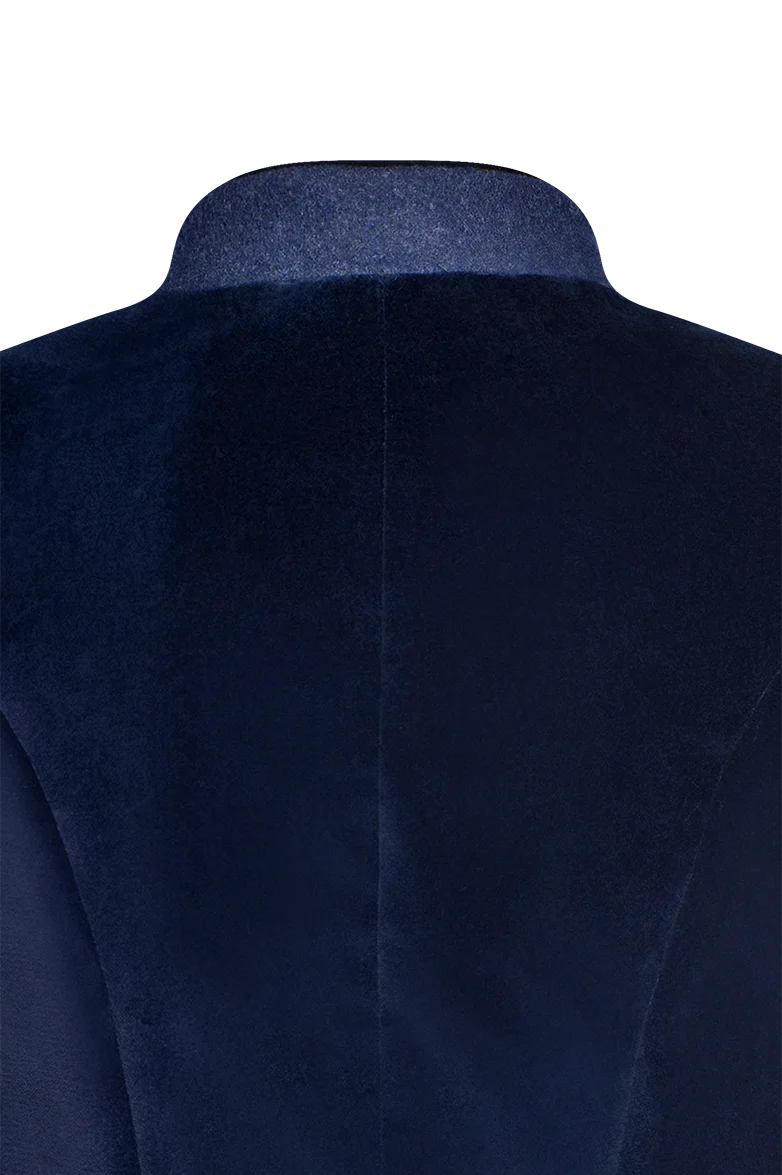 Samtjacke mit Revers