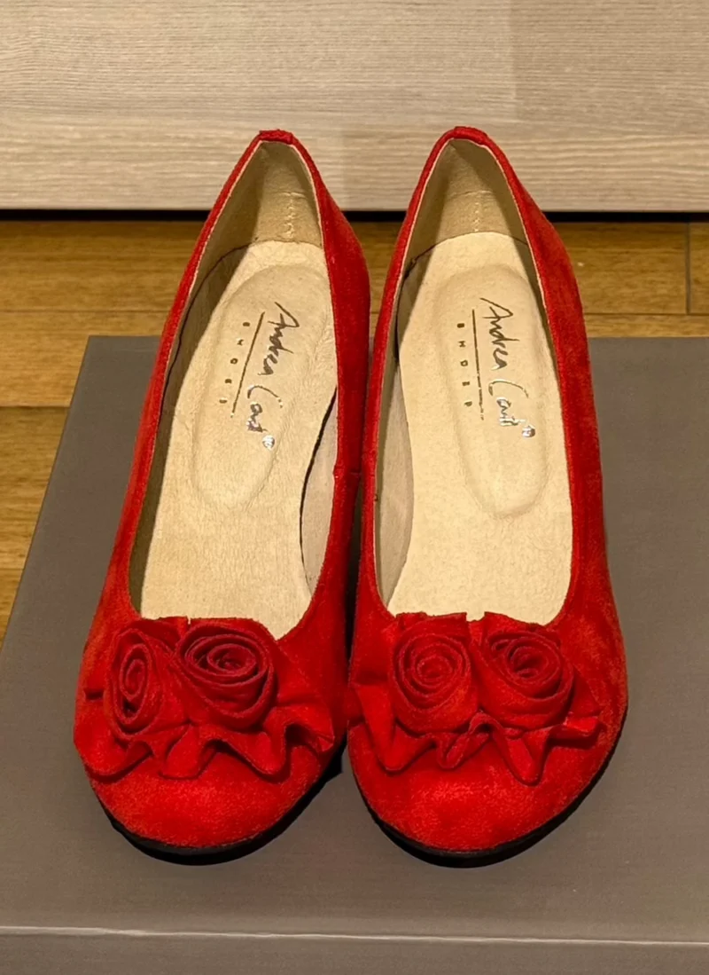Trachten Dirndlschuh Pumps Andrea Conti rot