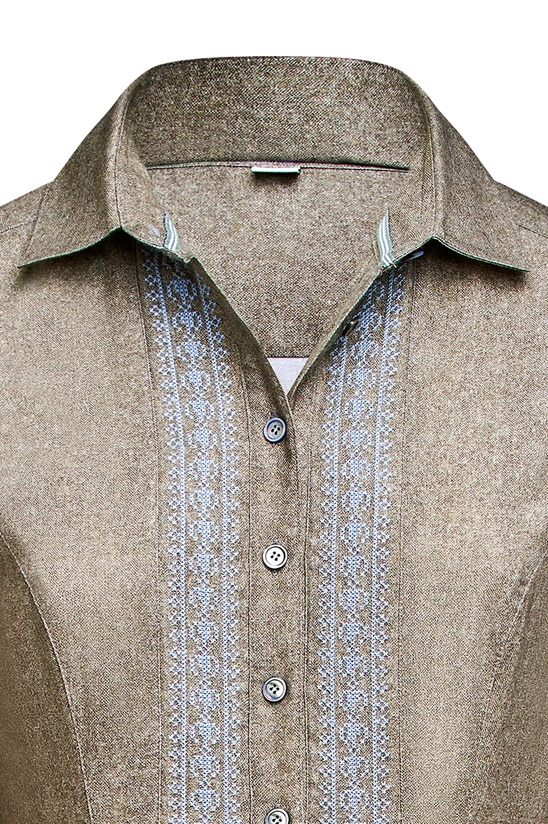 Kreuzstich Hemdblusenkleid