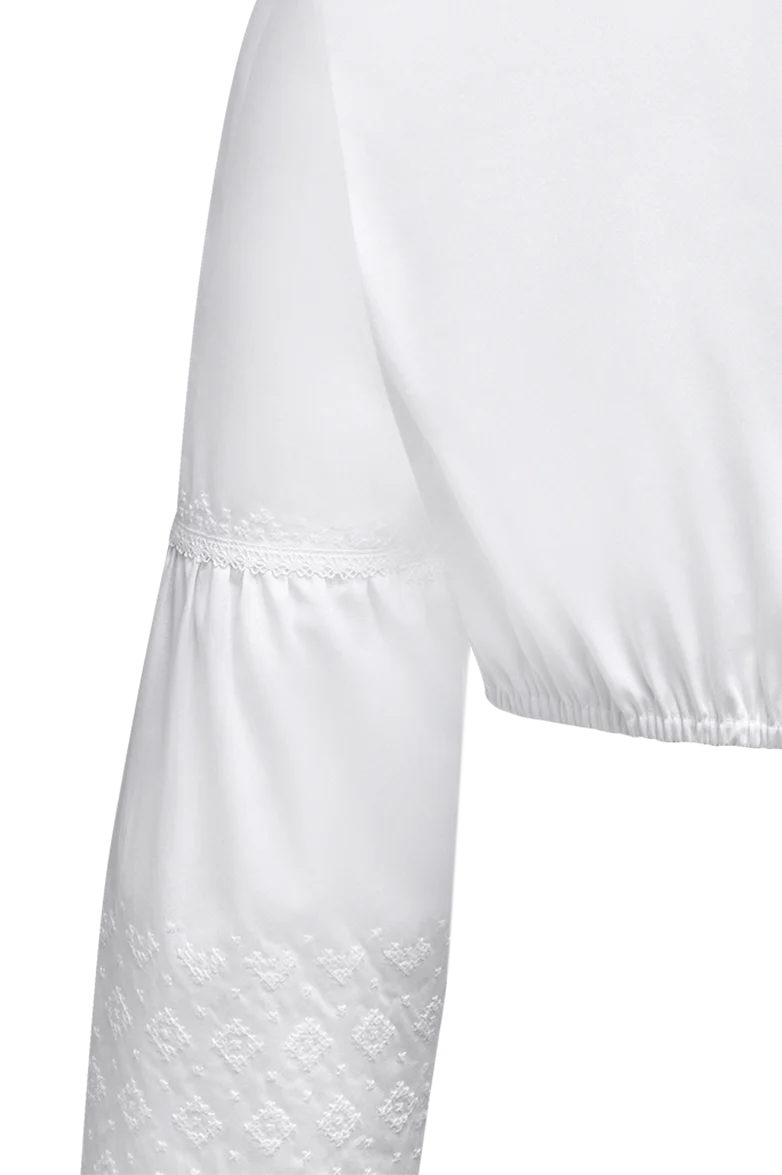 Dirndlbluse Edition aus Baumwollsatin