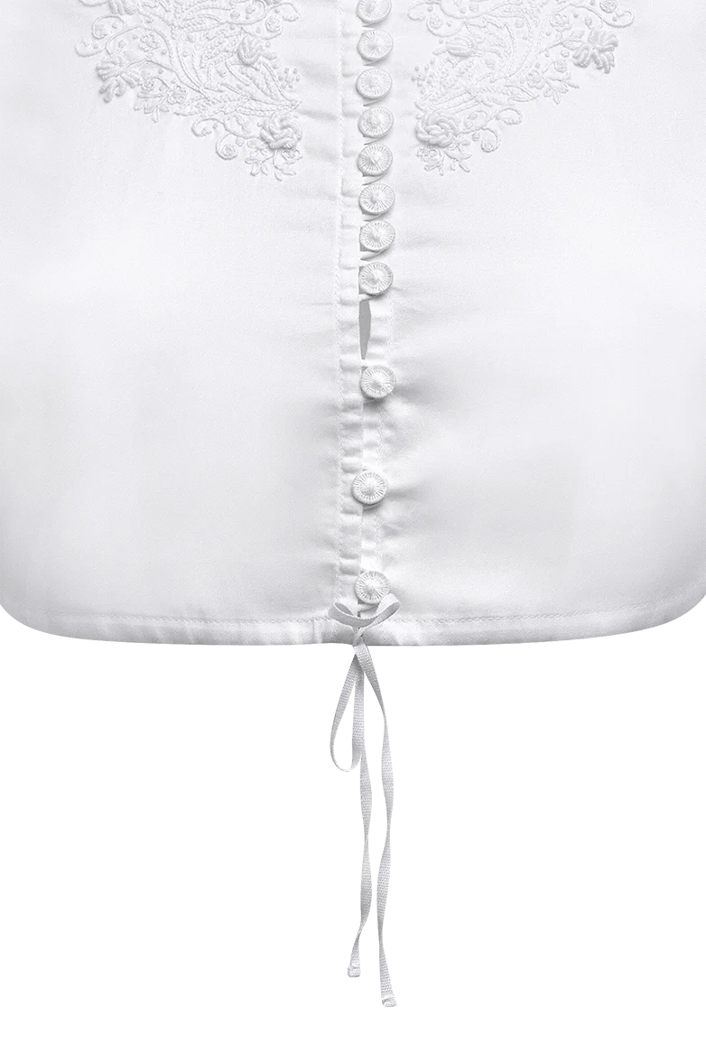 Dirndlbluse Edition aus Baumwollsatin