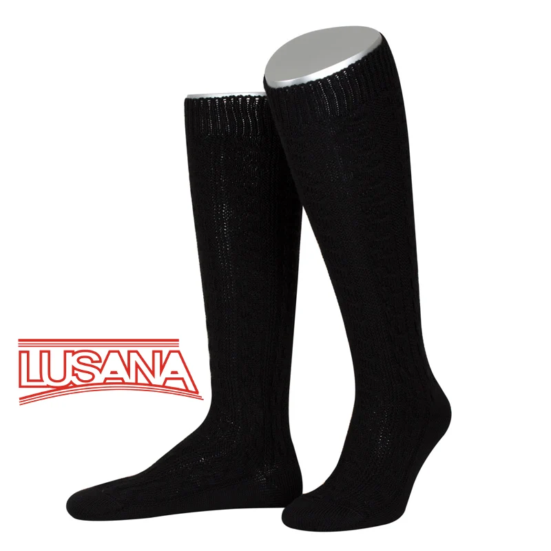 Trachten Kniestrümpfe Herren Lusana schwarz