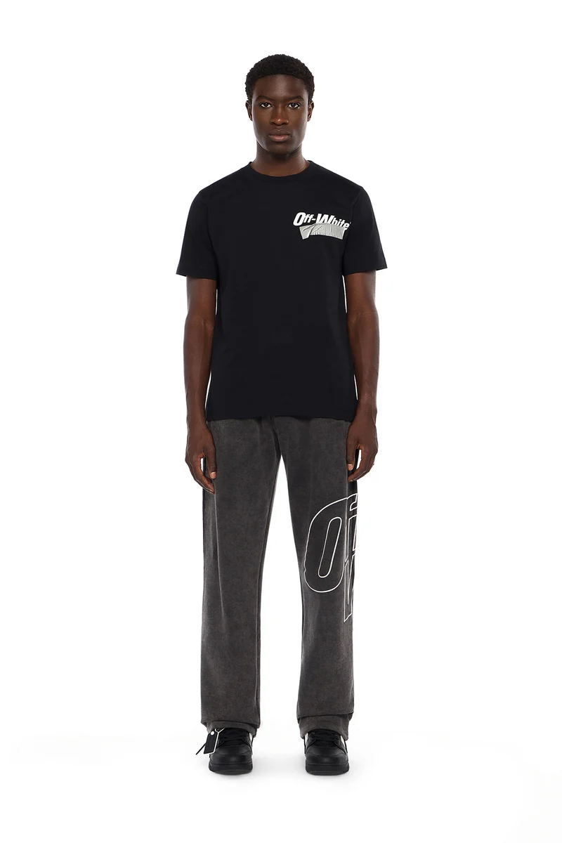 Off-White Herren Cupid Tape Slim T-Shirt Schwarz