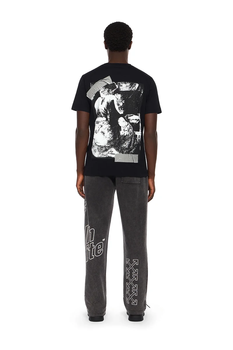 Off-White Herren Cupid Tape Slim T-Shirt Schwarz