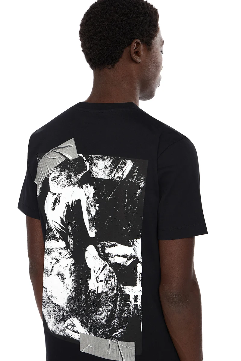 Off-White Herren Cupid Tape Slim T-Shirt Schwarz