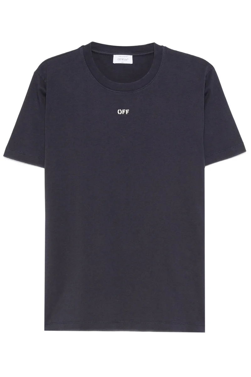 Off-White Herren Brush Arrow Slim T-Shirt Dunkelblau