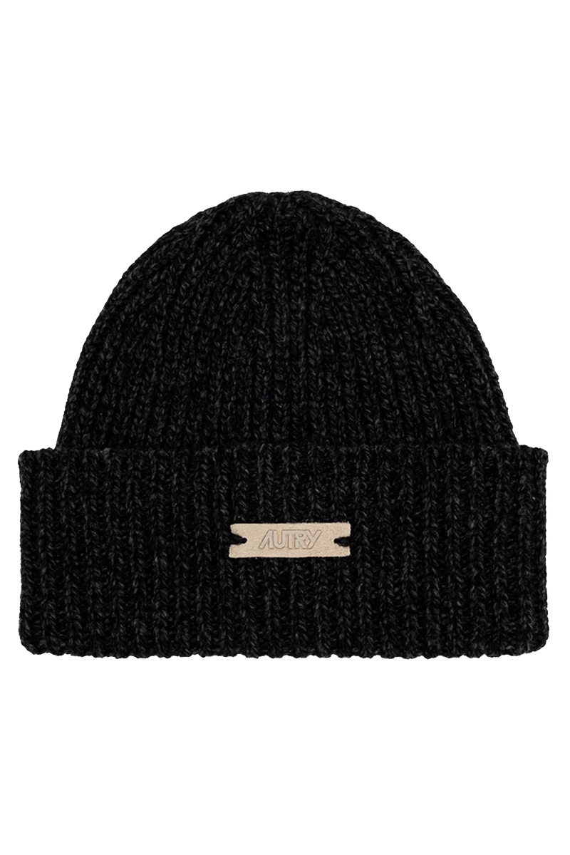 Autry Unisex Strickmütze Schwarz