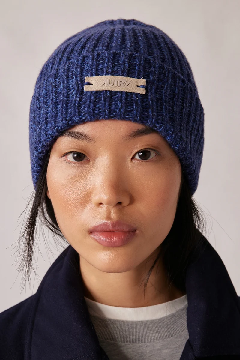 Autry Unisex Strickmütze Blau