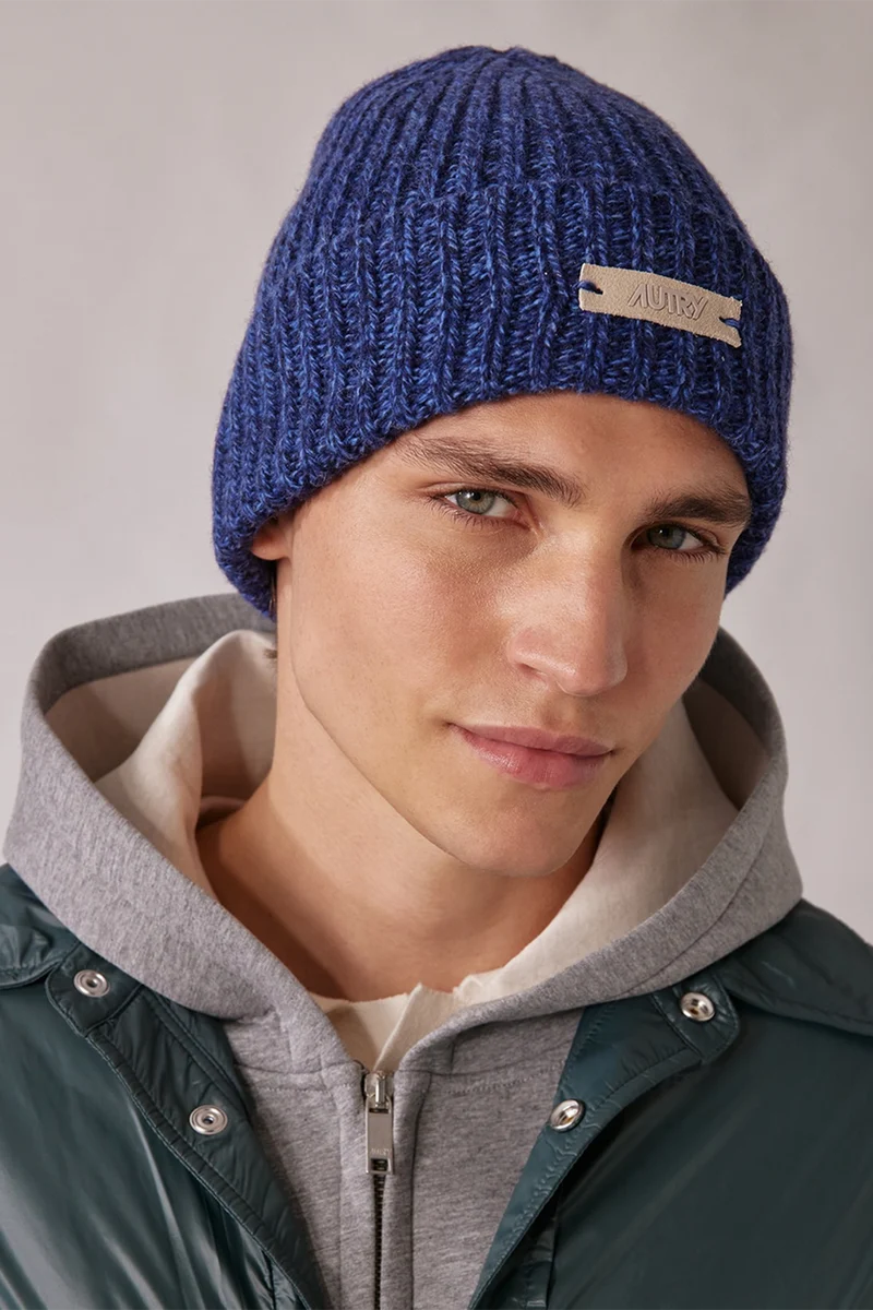 Autry Unisex Strickmütze Blau