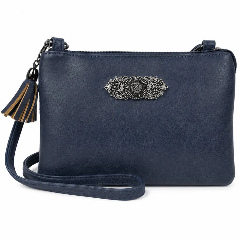 Trachten Handtasche "Sofia" - Dirndl Umhängetasche | Dunkelblau