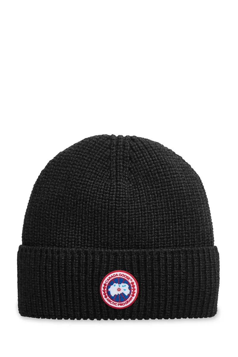 Canada Goose Unisex Strickmütze Schwarz