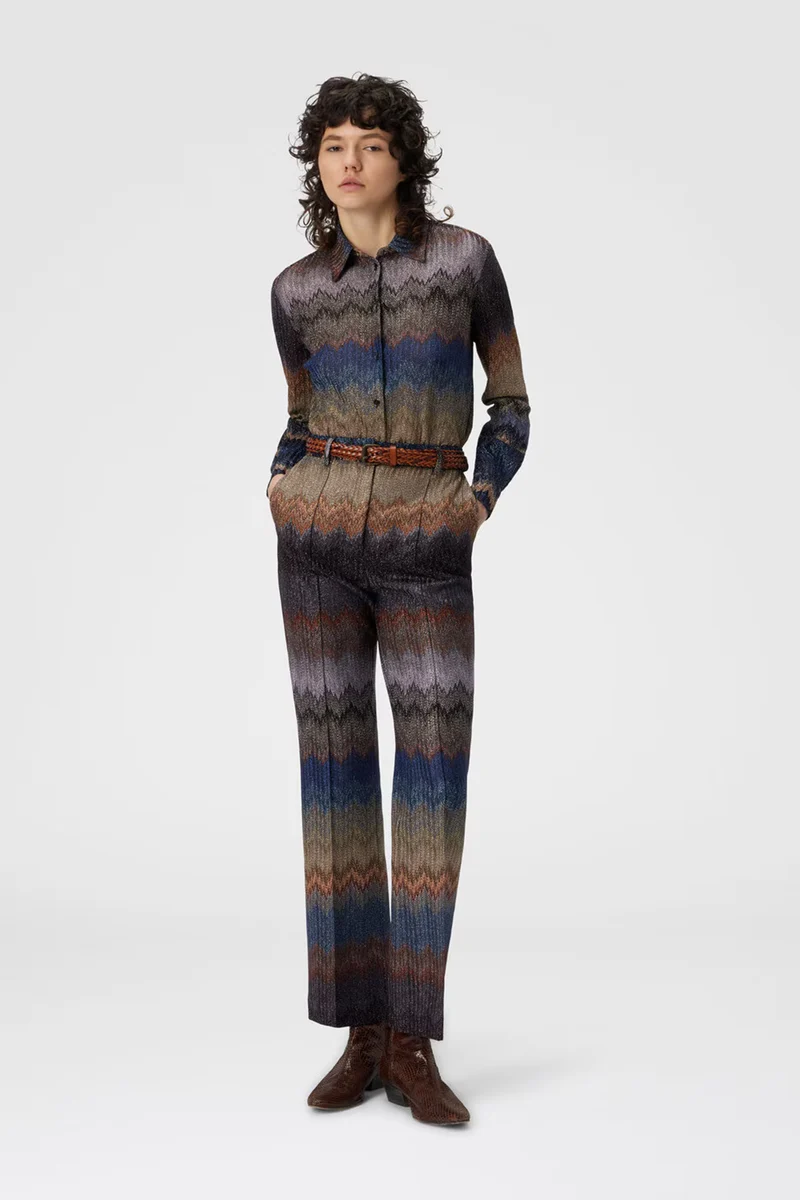 Missoni Damen Hose mit Schlangenmuster Bunt