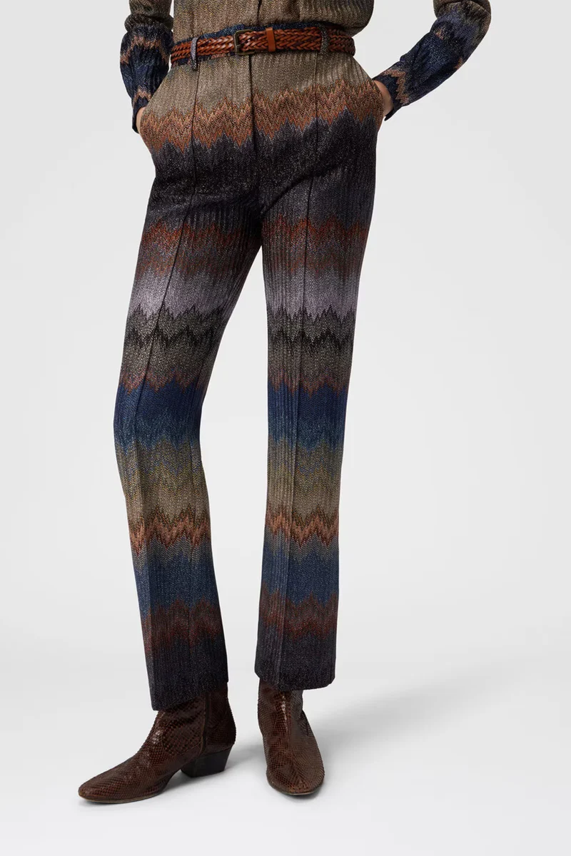 Missoni Damen Hose mit Schlangenmuster Bunt