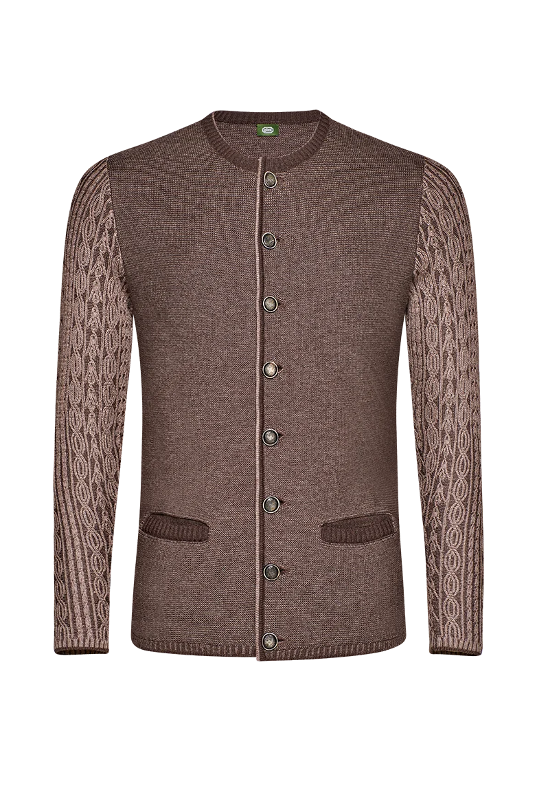 Strickjacke zur Ledernen