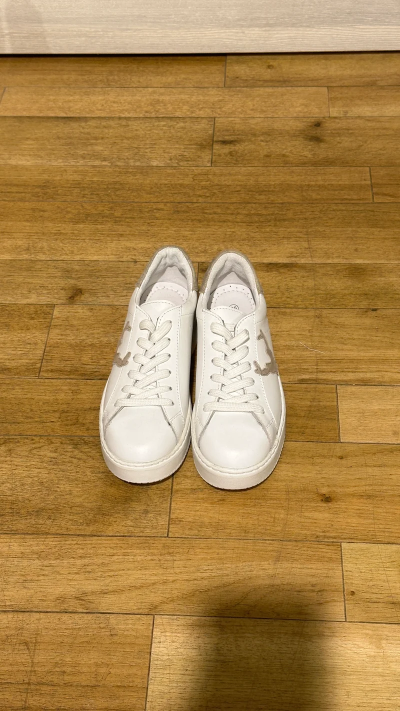 Trachten Sneaker Damen weiß/cardamon