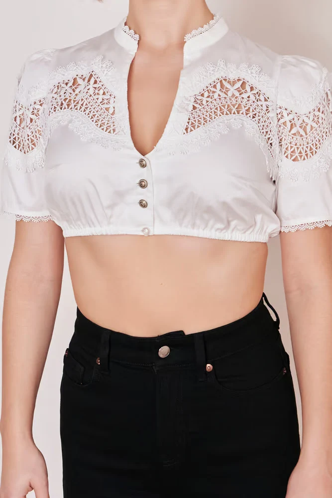 Dirndlbluse Krüger Collection Marva ecru