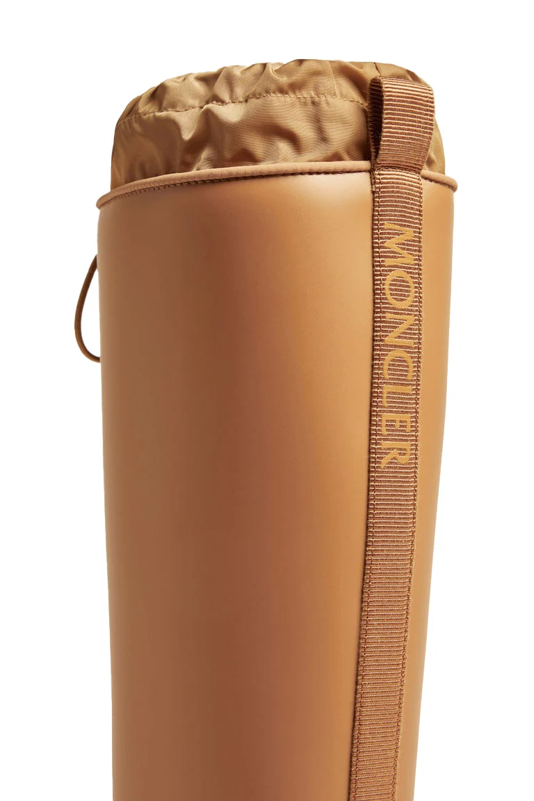 Moncler hohe Damen Regenstiefel Kickstream Braun