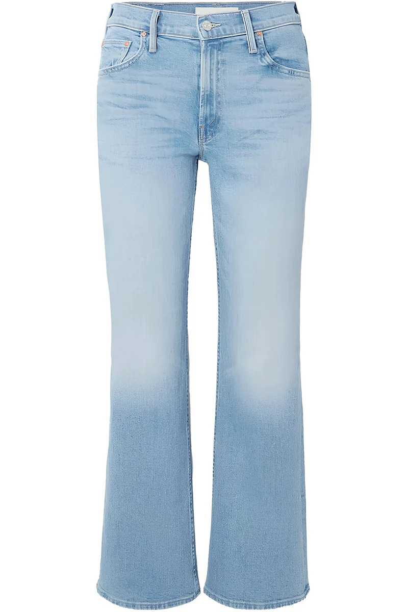 MOTHER Damen Jeans The Bookie Flood Blau