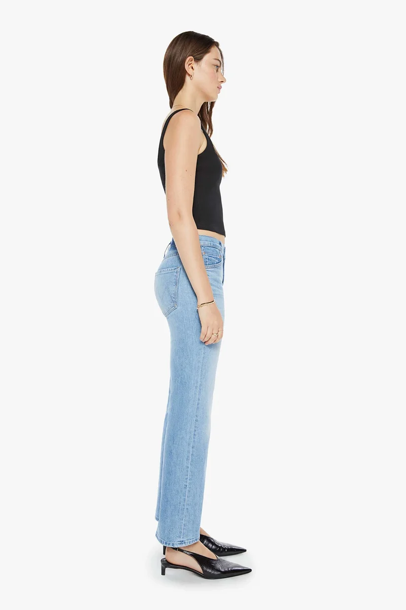 MOTHER Damen Jeans The Bookie Flood Blau