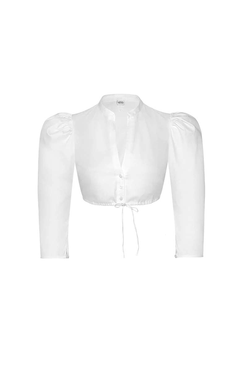 Dirndlbluse mit Puffärmel
