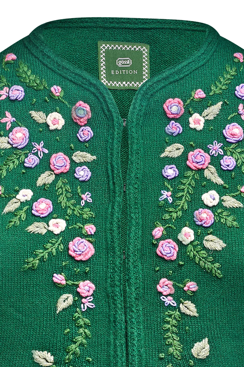 Strickjacke Edition mit Handstickerei