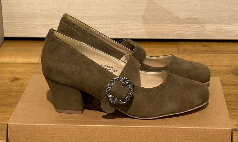 Trachten Pumps Hirschkogel kaki