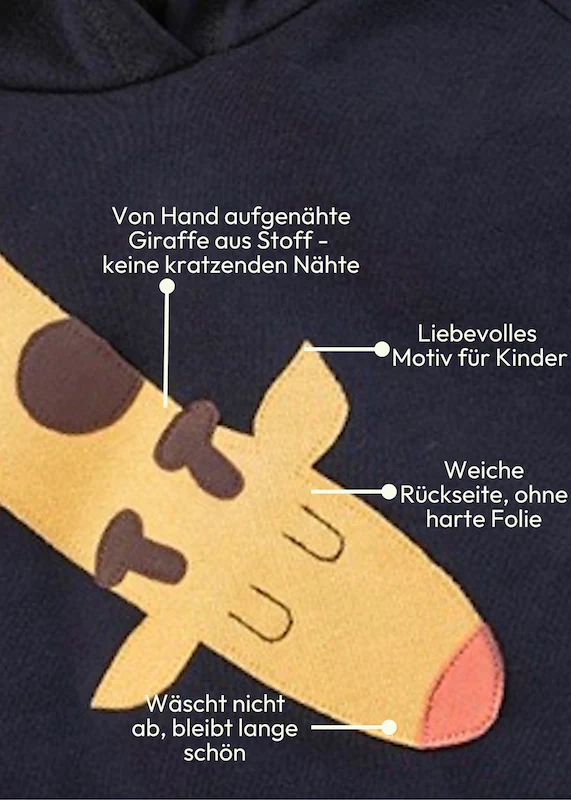 Mädchenkleid mit Giraffe