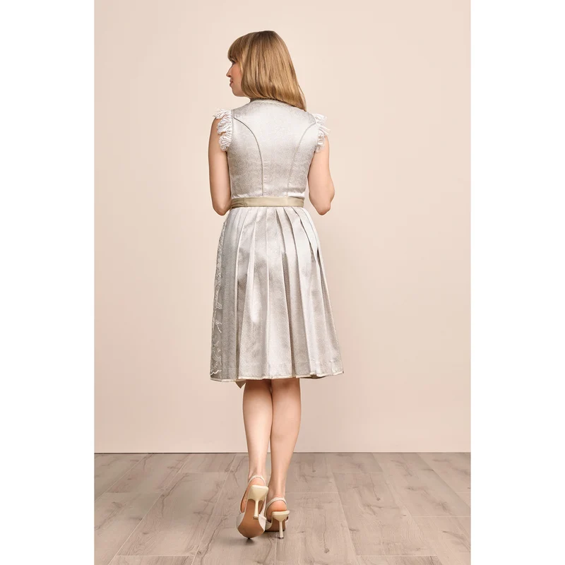 Krüger MADL Dirndl "Erla" 414469 | Hellgrau 60cm