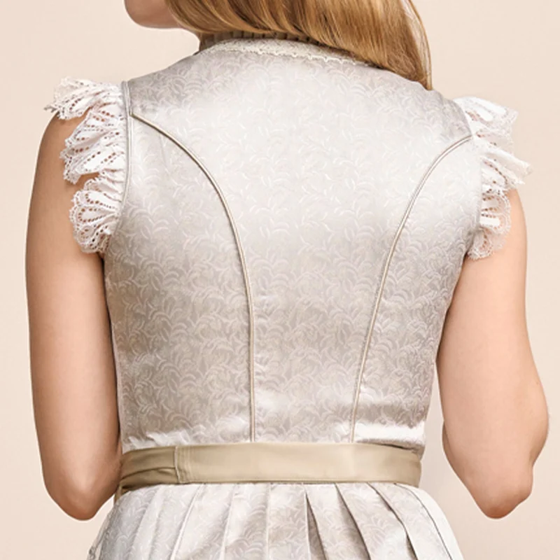 Krüger MADL Dirndl "Erla" 414469 | Hellgrau 60cm
