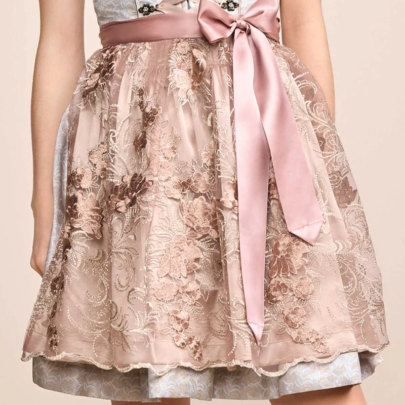 Krüger MADL Dirndl "Emilija" 414169 | Hellgrau 50cm