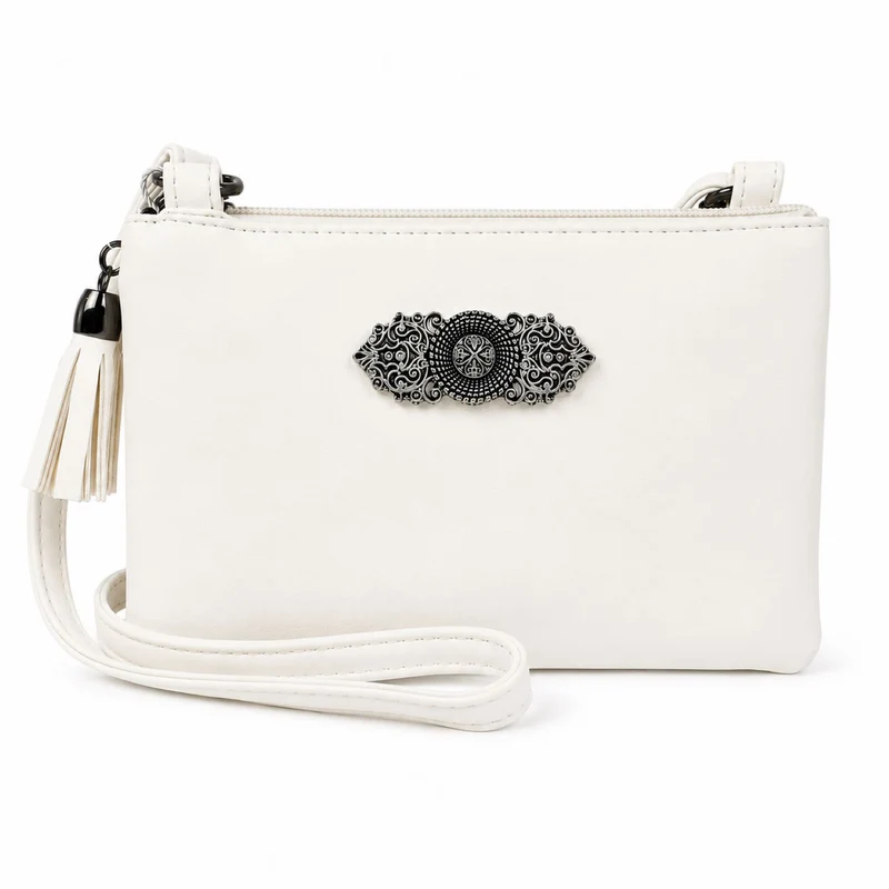 Trachten Handtasche "Sofia" - Dirndl Umhängetasche | Weiß